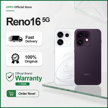 New Launch: OPPO Reno16 5G | 12GB RAM + 256GB ROM (Get Free Gift Earbuds)