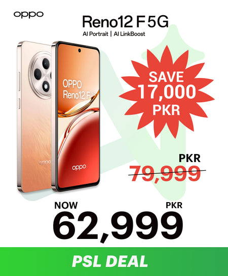 PSL Offer : OPPO Reno12 F 5G | 12GB RAM + 256GB ROM