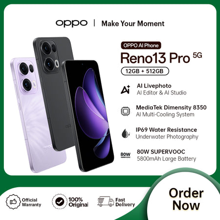 OPPO Reno13 Pro 5G | 12GB RAM + 512GB ROM